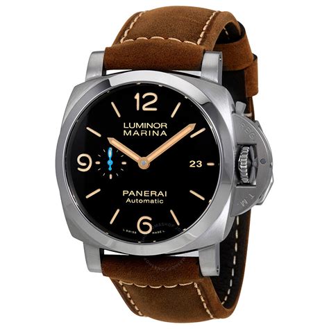 panerai central black luminor marina|luminor marina panerai watch price.